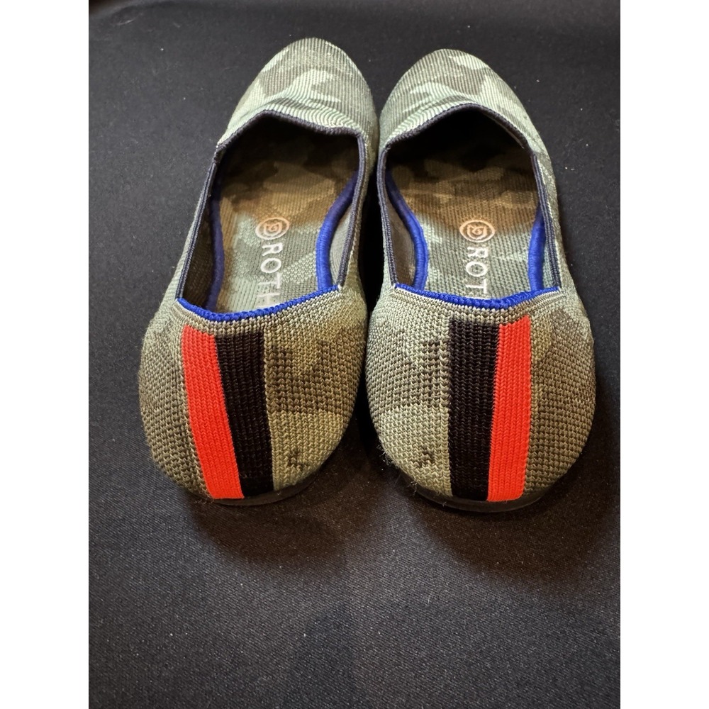 Rothy's The Loafer Womens 7.5 Green Camo Knit Slip On Flats Comfort Shoes - Picture 5 of 10